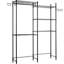 Support de séchage sur 5 niveaux pour laveuse et sécheuse, noir, tablettes réglables - Rouille, idéal pour les petites tablettes de salle de lavage, avec dispositif de basculement, structure haute résistance