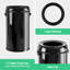Poubelle de cuisine ouverte facile d'accès - Poubelle élégante pour l'organisation de la maison et de la cuisine - Noir brillant durable - Type ouvert