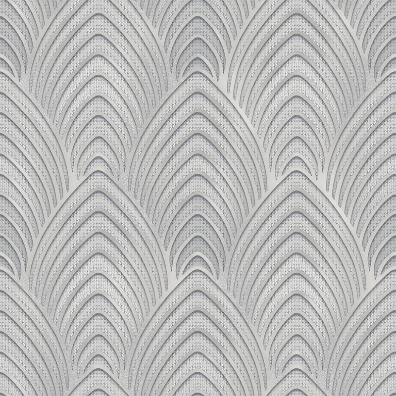 Utopia Collection Arch Array Wallpaper Roll, Silver