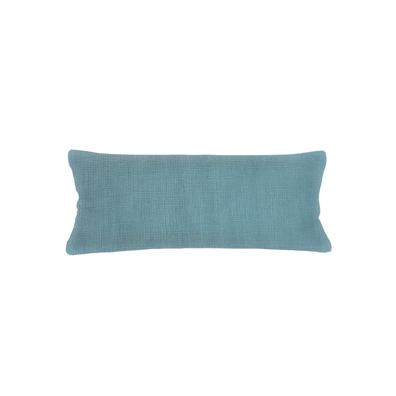 Housse de coussin en lin turquoise 20x54, Turquoise