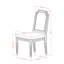 Cet ensemble de salle à manger 9 pièces se compose d'une table de salle à manger et de 8 chaises de cuisine en similicuir beige avec dossier haut et finition noyer antique-725742450-725742454-713626006
