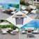 Square Propane Smokeless Fire Pit Table with Hidden Fuel Tank