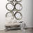 Holzman Solid Wood Frame Starburst Wall Mirror