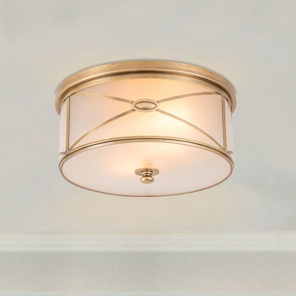 Willa Arlo Interiors Austwell Glass Flush Mount & Reviews 