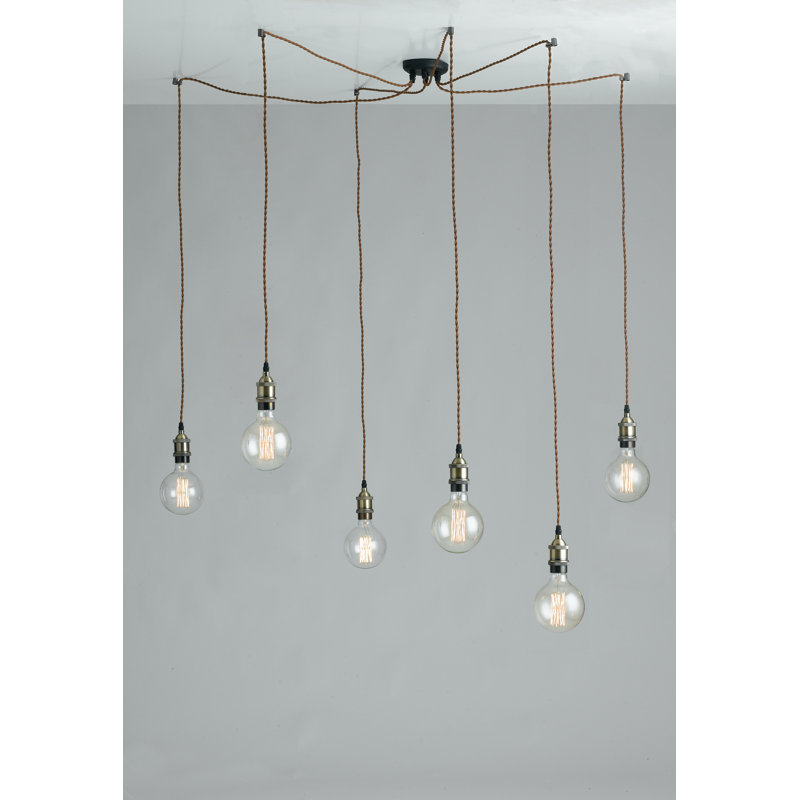 Sydney 6 - Light Brown Cluster Pendant