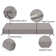 1'' H Customizable Bench Cushion For Indoor/Outdoor Furniture/Chair/Window Seat, Premium 75D High-Resilience Foam