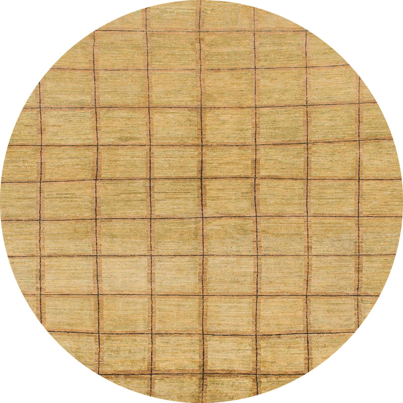 Tapis abstrait moderne 1486, Rond 3 pi