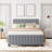Velvet Upholstered Platform Bed with Trundle-112511389-106492948