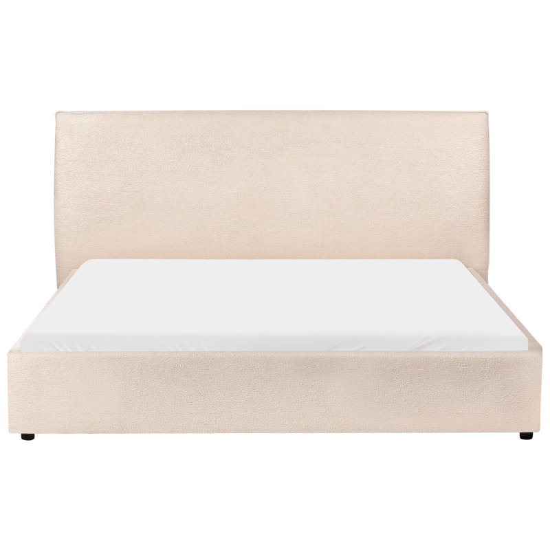 Waterbed Boucle LAVAUR Beige, European King (160 x 200 cm)