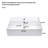 20.5'' Concrete Vessel Rectangular Modern Gray Bathroom Sink With Durable And Easy-To-Clean Surface For Contemporary Design