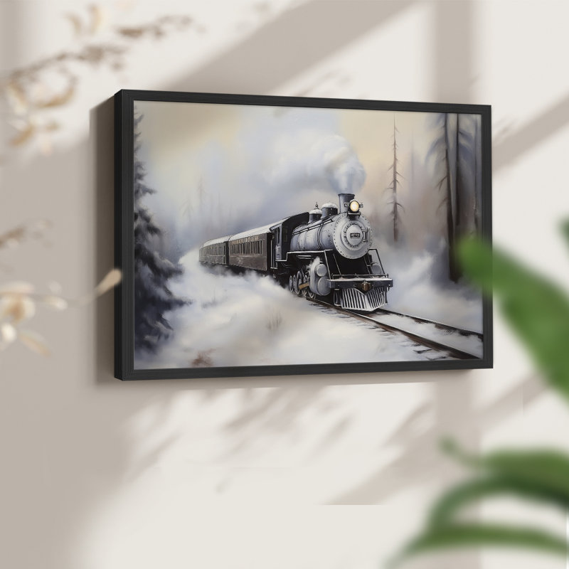 Chirstmas Art-CMIV -Framed Print - Restickable, Noir, noir, noir, noir, H 16 po x l 20 po