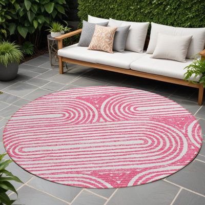 Tapis d'intérieur rond 8 po