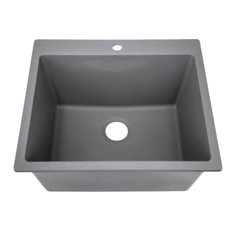 Rockport 25'' L x 21.75'' W Laundry Sink, Titanium