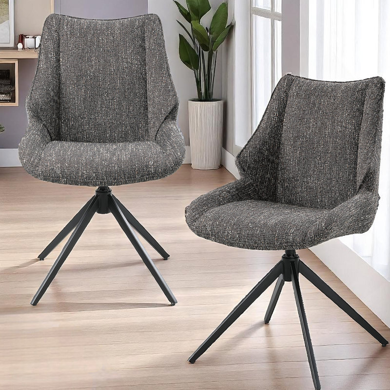 Ensemble de 2 chaises d'intérieur et pivotantes