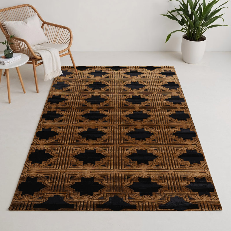 Tapis intérieur et extérieur ArtDeco, Rectangulaire 3 pi x 5 pi