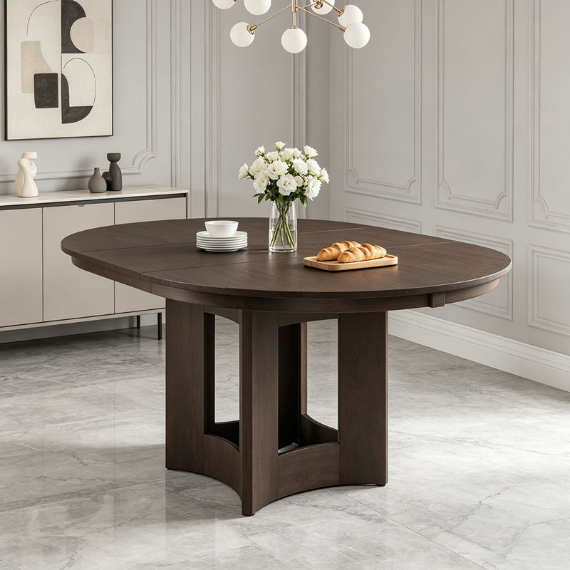Table de salle à manger à rallonge Farmhouse, Black