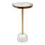 Agate naturelle et laiton
Table d'appoint