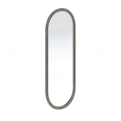 Iron Art Oval Retro Mirror, Antique Effect,Wall Hanging,Suitable For Living Room,Bedroom, Entrance