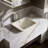 Iron Plains Metal Rectangular Vessel Bathroom Sink with Overflow-13237575
