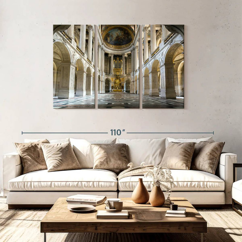 Intérieur de Versailles, H 48 po x l 74 po