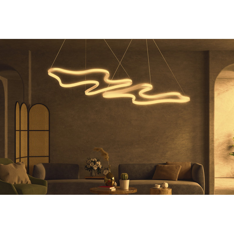Chidalu LED Chandelier, Gold