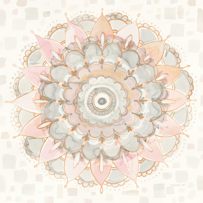 Carré moderne Mandala, H 12 po x l 12 po x P 1,25 po