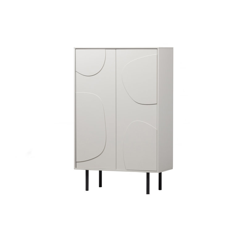 Valdis Solid Wood Rectangle Accent Cabinet