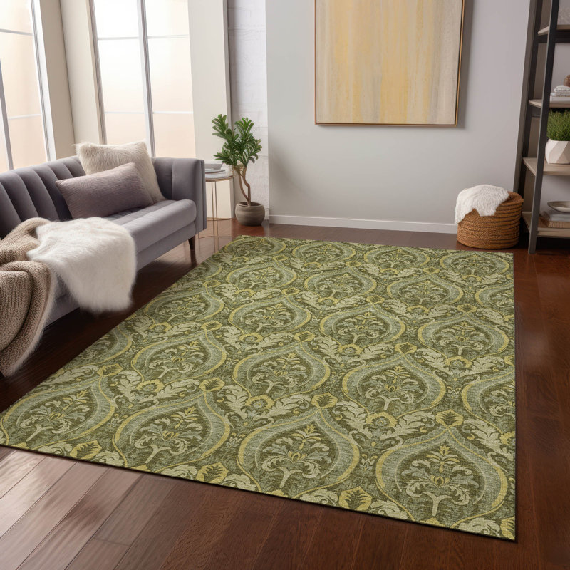 Floral Indoor / Outdoor Rug, Rectangle 8' x 10'