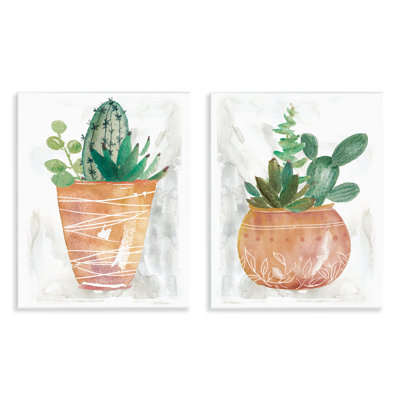  Boho, cactus et plantes grasses, ensemble de plaques murales par Carol Robinson