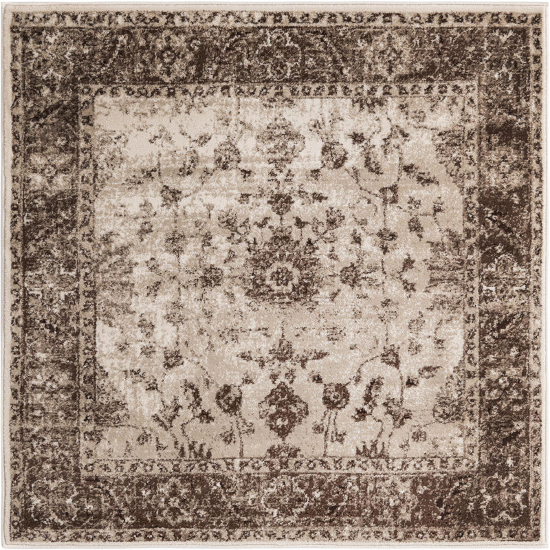 Emigdio Oriental Indoor Rug, Square 4'