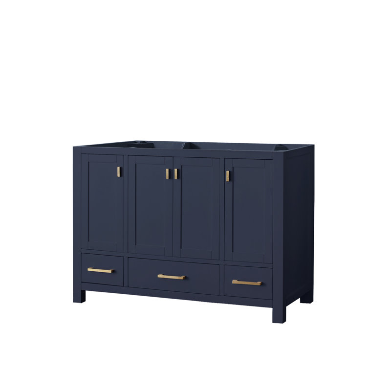 Modero 48'' W Single Bathroom Vanity Base, Navy Blue