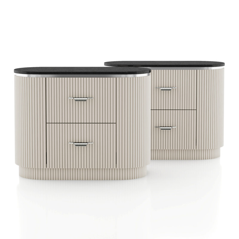 Oktay 2-Piece Nightstands Set
