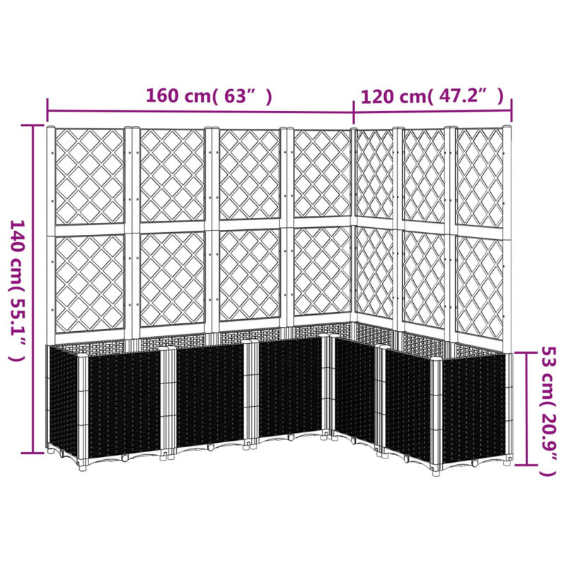 Bubik Planter Box, Light Grey