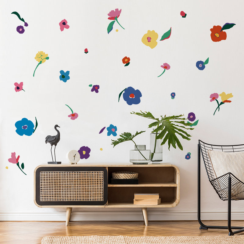 Abstract Flower Removable Wall Decals