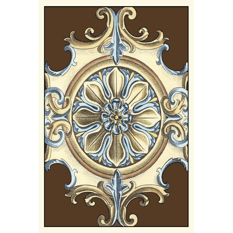 Ornamental Rosette I by Ethan Harper - Wrapped Canvas Art Prints, 91cm H x 61cm W x 3.8cm D