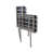 32-inch x 22.5-inch ADA Bariatric Wall Mount Folding Transfer Bench Shower Seat with Legs, Right-Handed, Black Slatted Phenolic Seat