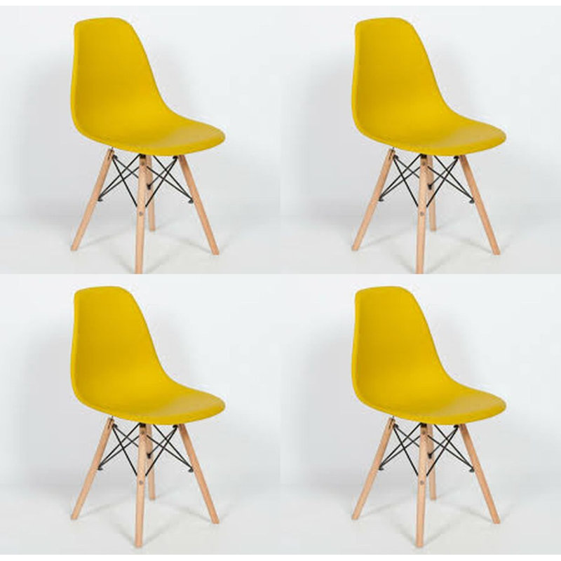 Chaise d’appoint Rhona, Moutarde