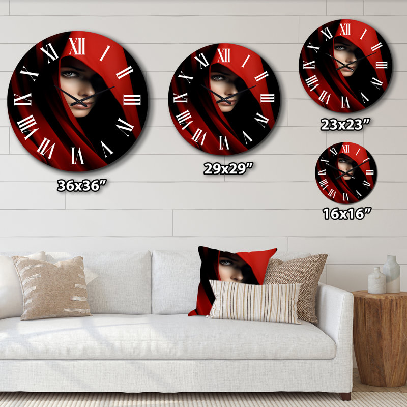 Kalieah - Fashion Woman Wall Clock, Large