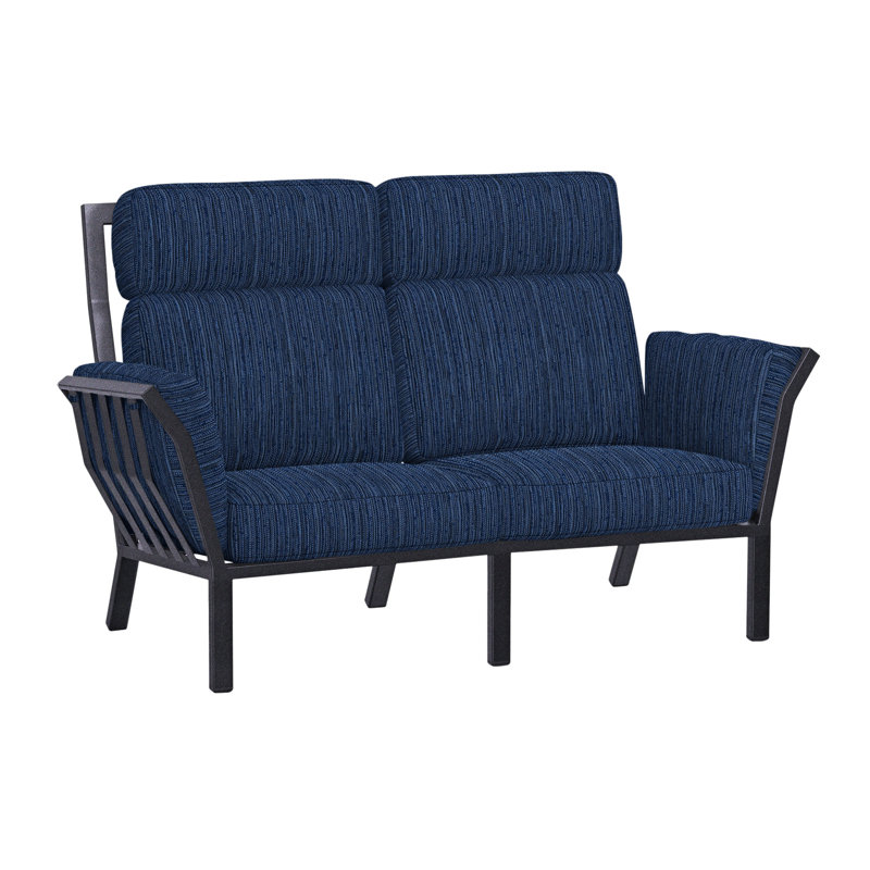 Aris Outdoor 2 - Seat Loveseat, Harris Stone, Graphite