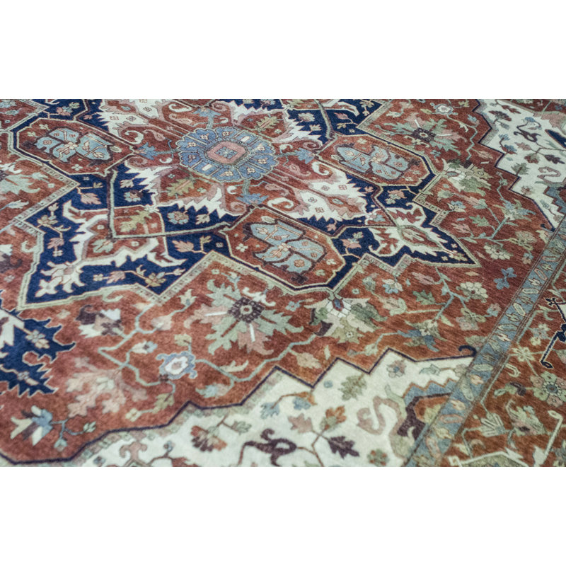 Tapis rouille de haute qualité noué à la main