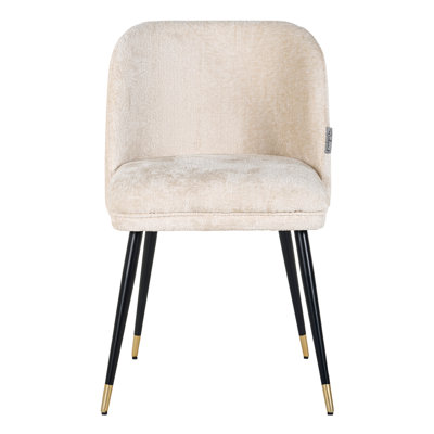 Chaise d'appoint en velours Alicia