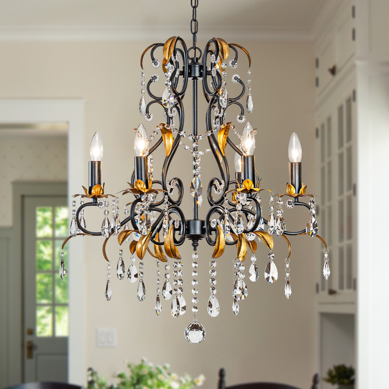 Lustre en cristal 6 lumières Jeannet