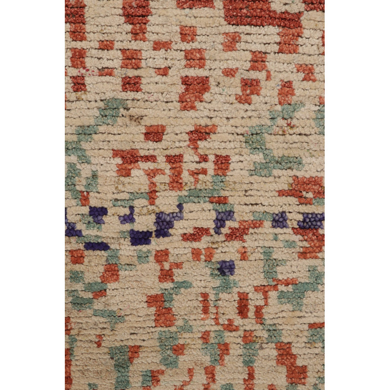 Moroccan Hand Knotted Area Rug, Rectangle 5' x 8'