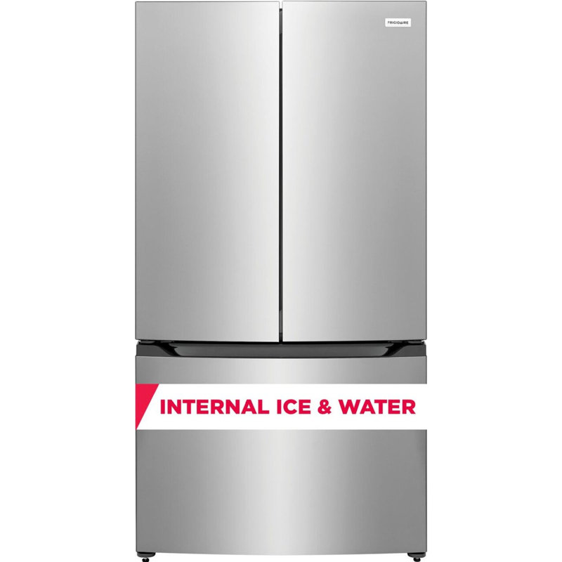 Frigidaire - 35 in. Wide 20 Cu. Ft. Counter Depth French Door Refrigerator with Internal Water Dispenser
