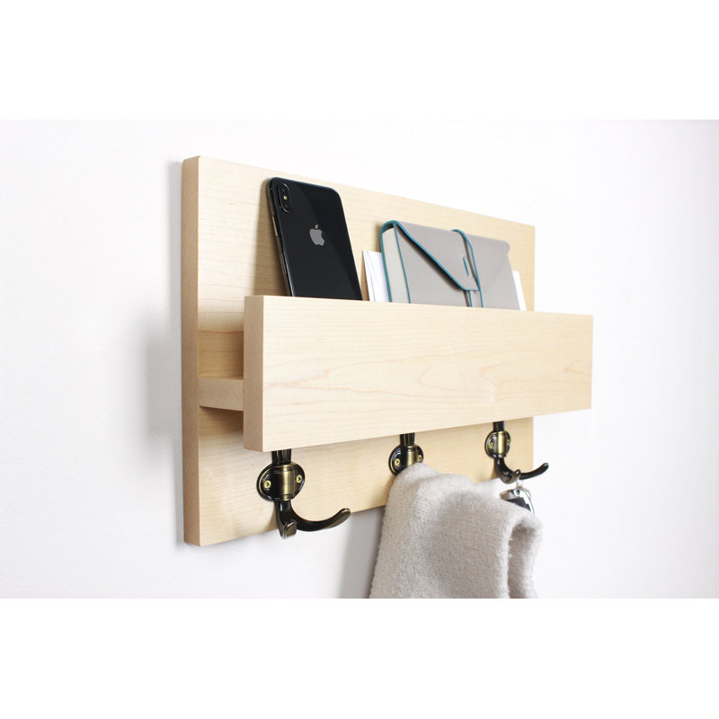 Coppa Solid Wood Wall Organizer, Maple