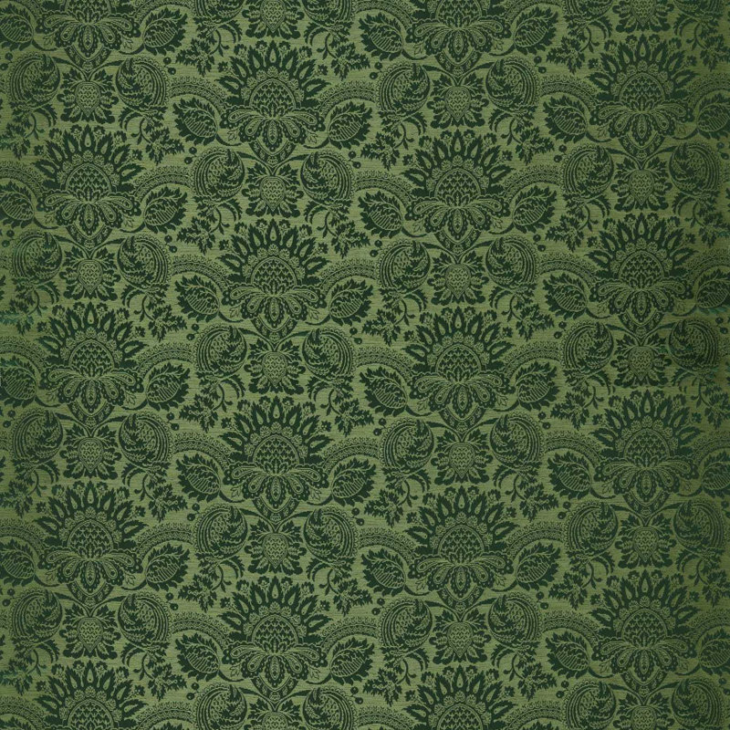 Suffolk Pomegranate Brocatelle Fabric, Huntsman Green