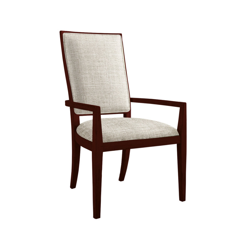 Envelope Upholstered Arm Chair, Tobacco, F1458-Linen