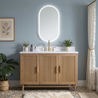 48" Pre-Assembled Single Bathroom Vanity Set