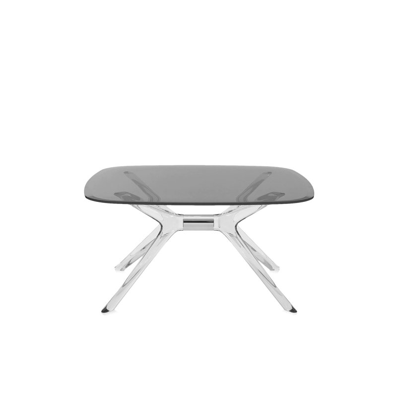 Blast Coffee Table, Crystal-Chrome, Gray