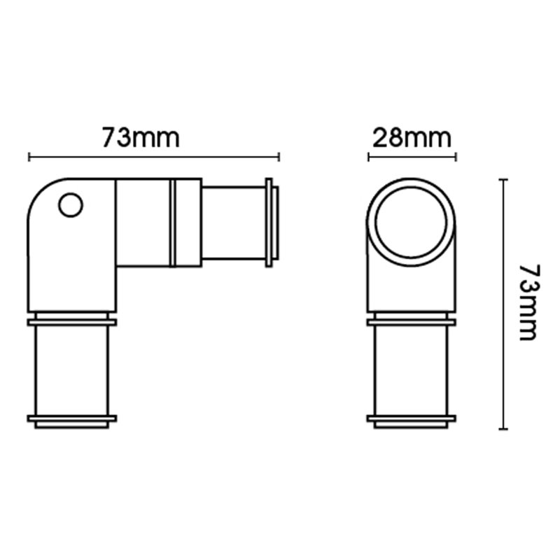 Curtain Hardware Accessory, Chrome, 7.30H x 7.30W x 7.30D cm
